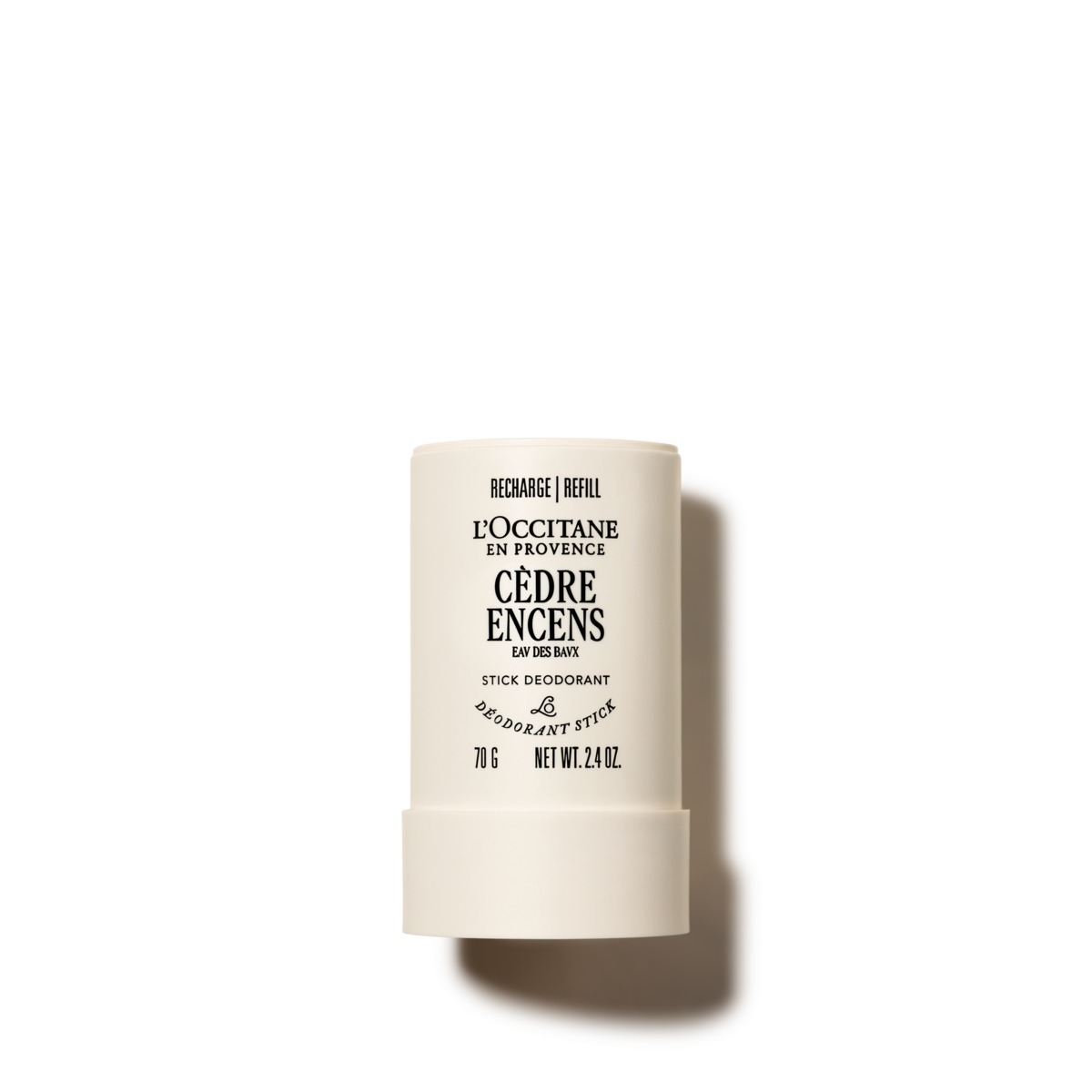 De l’usage des Herbes, Encens ハーブ　御香　仏語 Cèdre Encens Stick Deodorant Refill Refill - 2.4 oz | L'Occitane