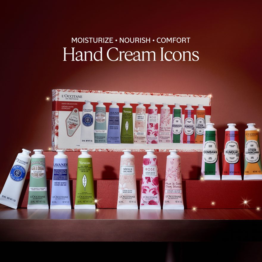 image 2/4 de L'OCCITANE 10-Piece Nourishing & Protective Classic Hand Cream Holiday Set, , CARECT