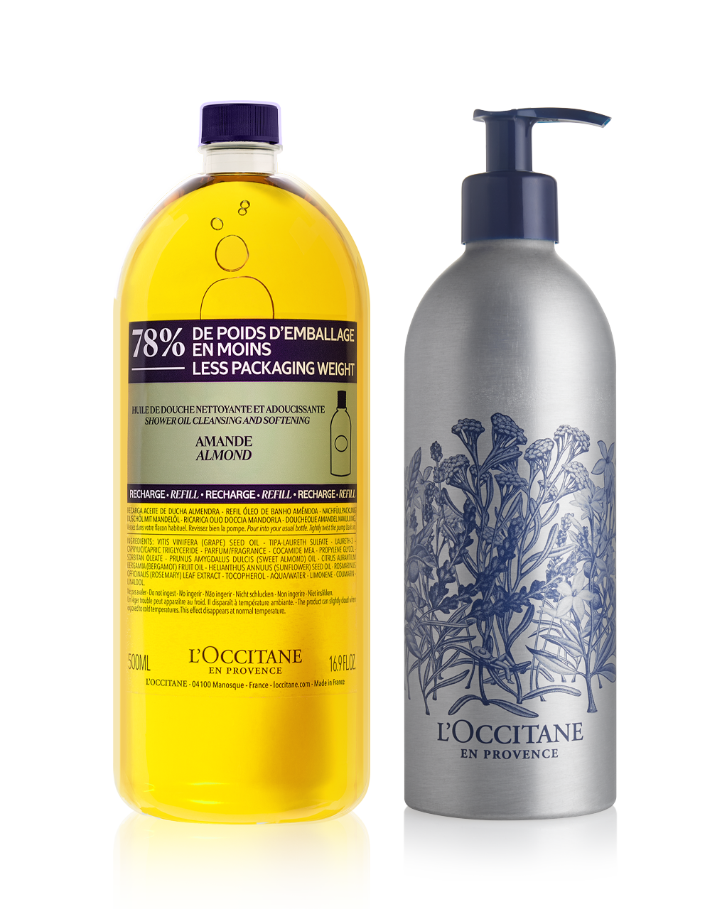 Almond Shower Oil Refill + FREE Forever Bottle