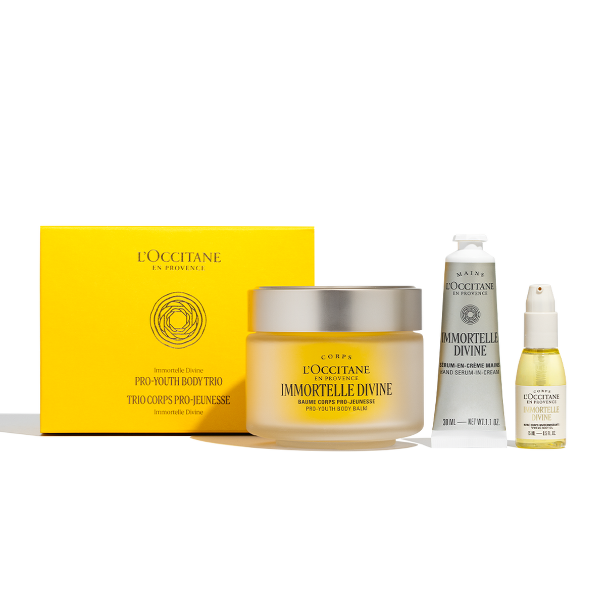 ［最終値下げ］L'Occitane Immortelle Divine セット Immortelle Divine Pro-Youth Body Trio | L'Occitane en Provence