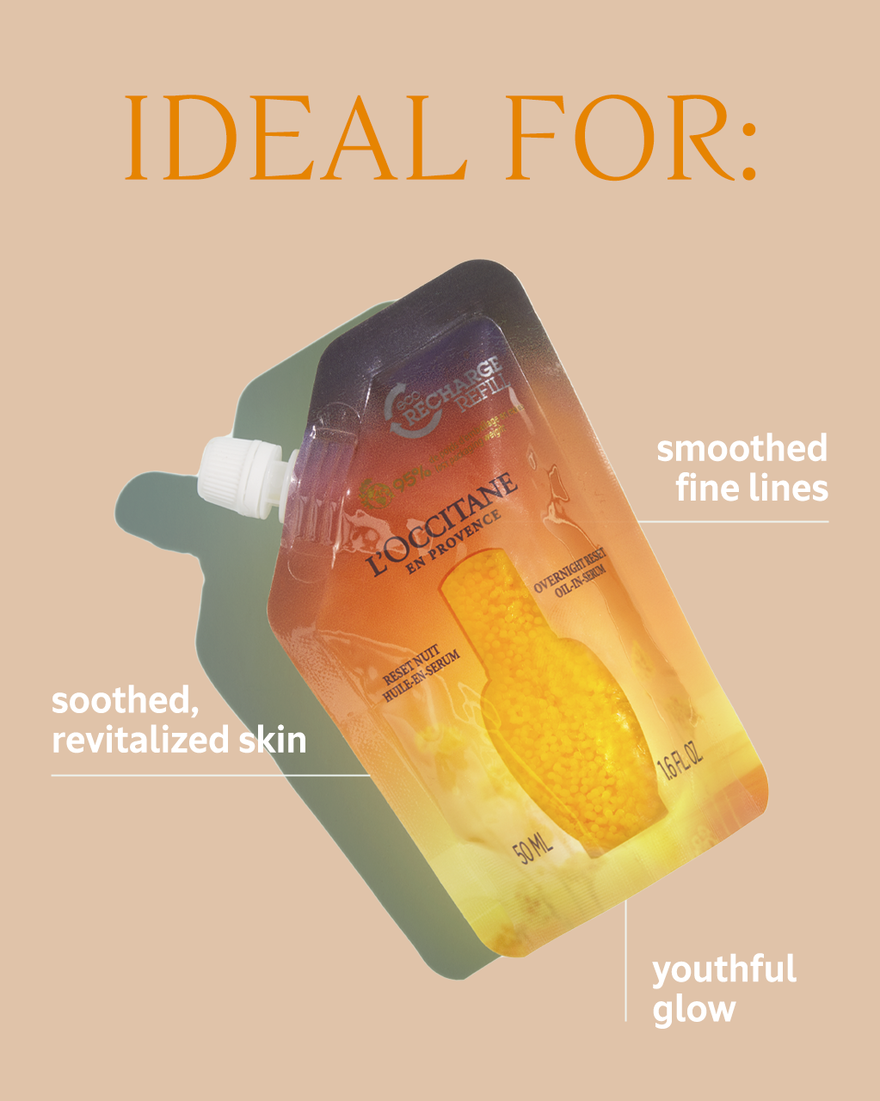 image 7/9 de Duo recharges S&eacute;rum-en-huile Overnight Reset Immortelle, , CARECT