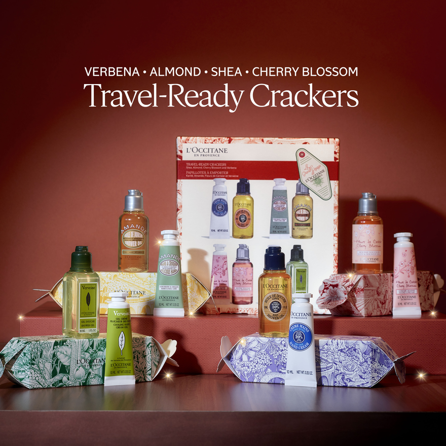 image 2/3 de L'OCCITANE Ensemble de cadeaux de vacances Cracker pr&ecirc;t &agrave; voyager, , CARECT