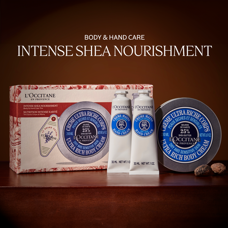view 2/6 of L'OCCITANE Nourishing Body & Hand Care Trio Holiday Gift Set, , USRECT