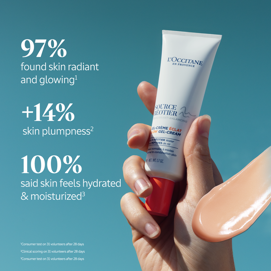 view 3/4 of Source Réotier Glow Gel-Cream, , CARECT