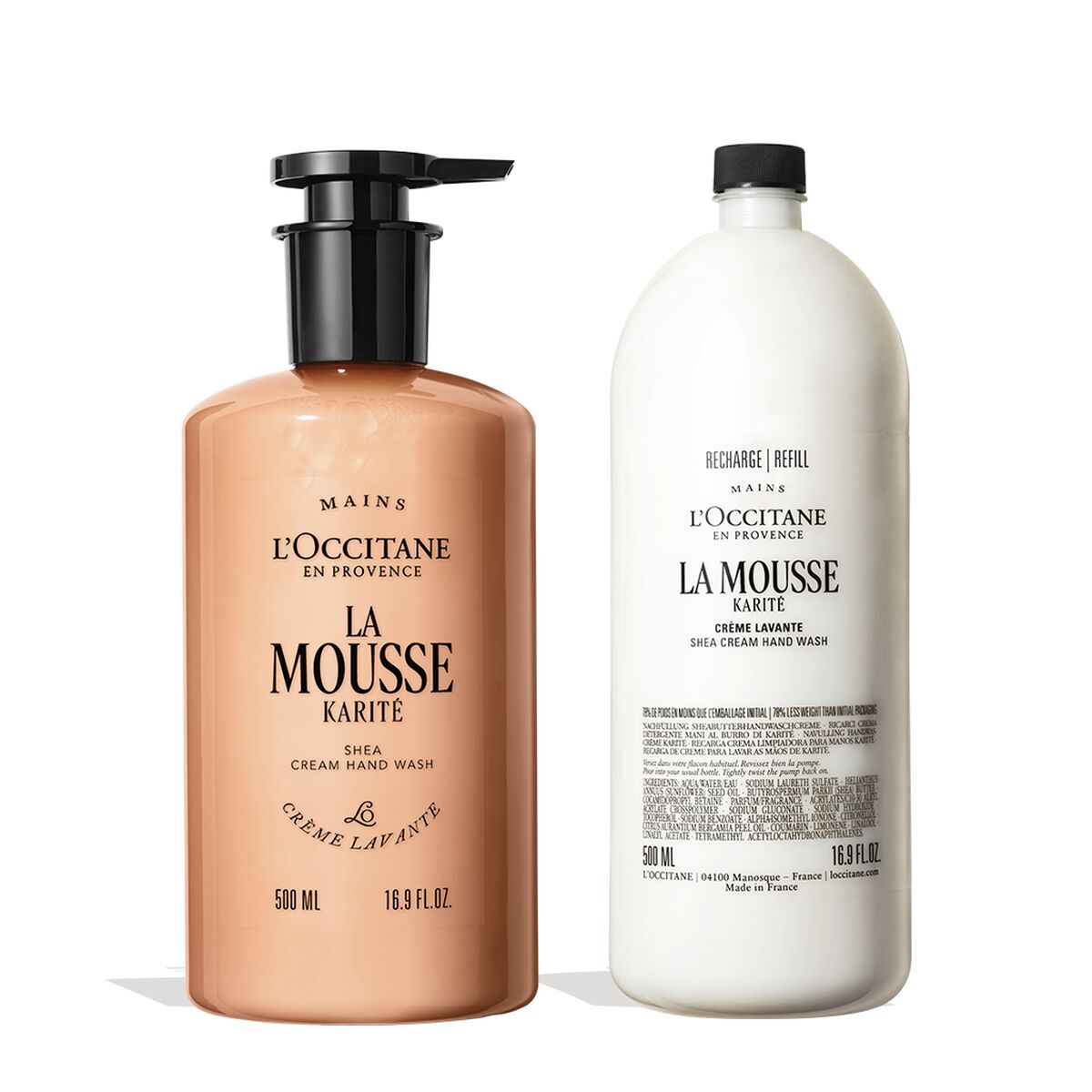 L'occitane - La Mousse Shea Cream Hand Wash + Refill In Neutral