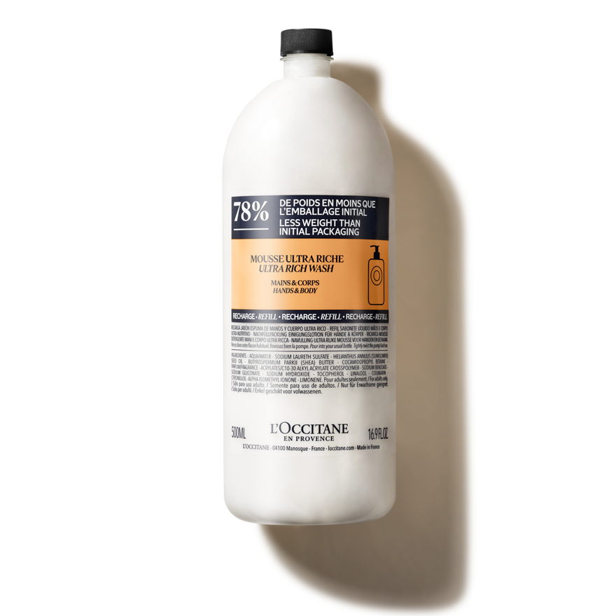 Shea Hands & Body Ultra Rich Wash Refill 16.9 fl. oz | L&rsquo;Occitane en Provence
