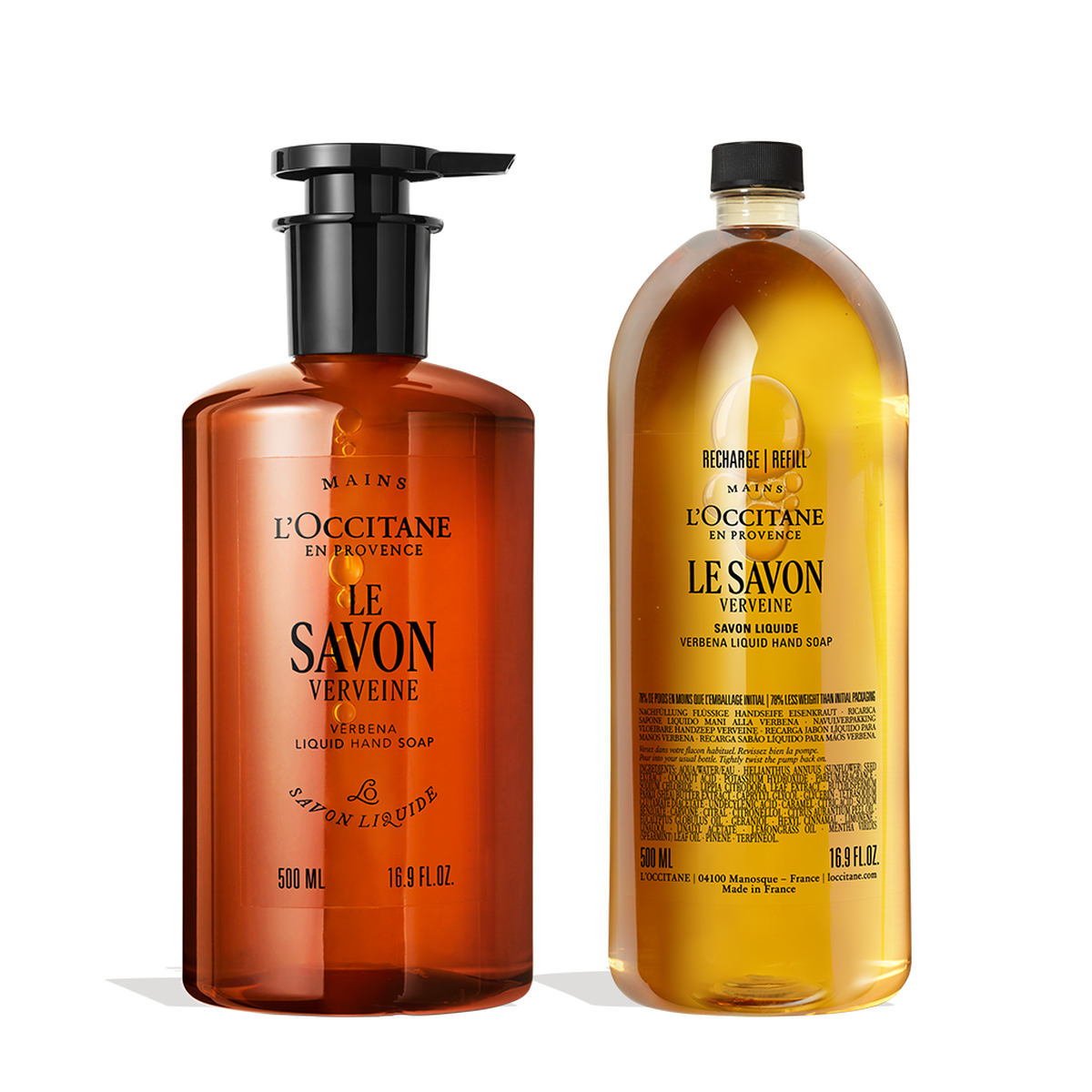 Le Savon Verbena Liquid Hand Soap + Refill | L'Occitane en Provence