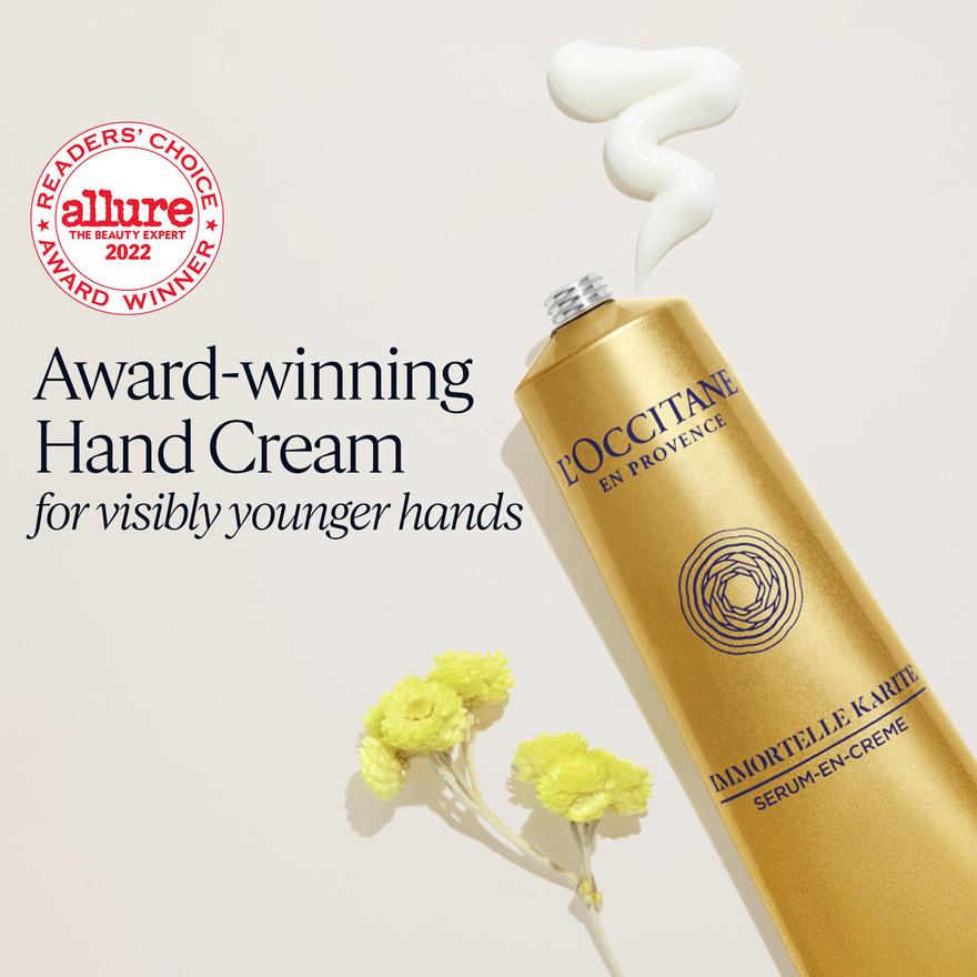 view 3/4 of L'OCCITANE Nourishing & Age-Defying Advanced Hand Duo Holiday Gift Set, , CARECT