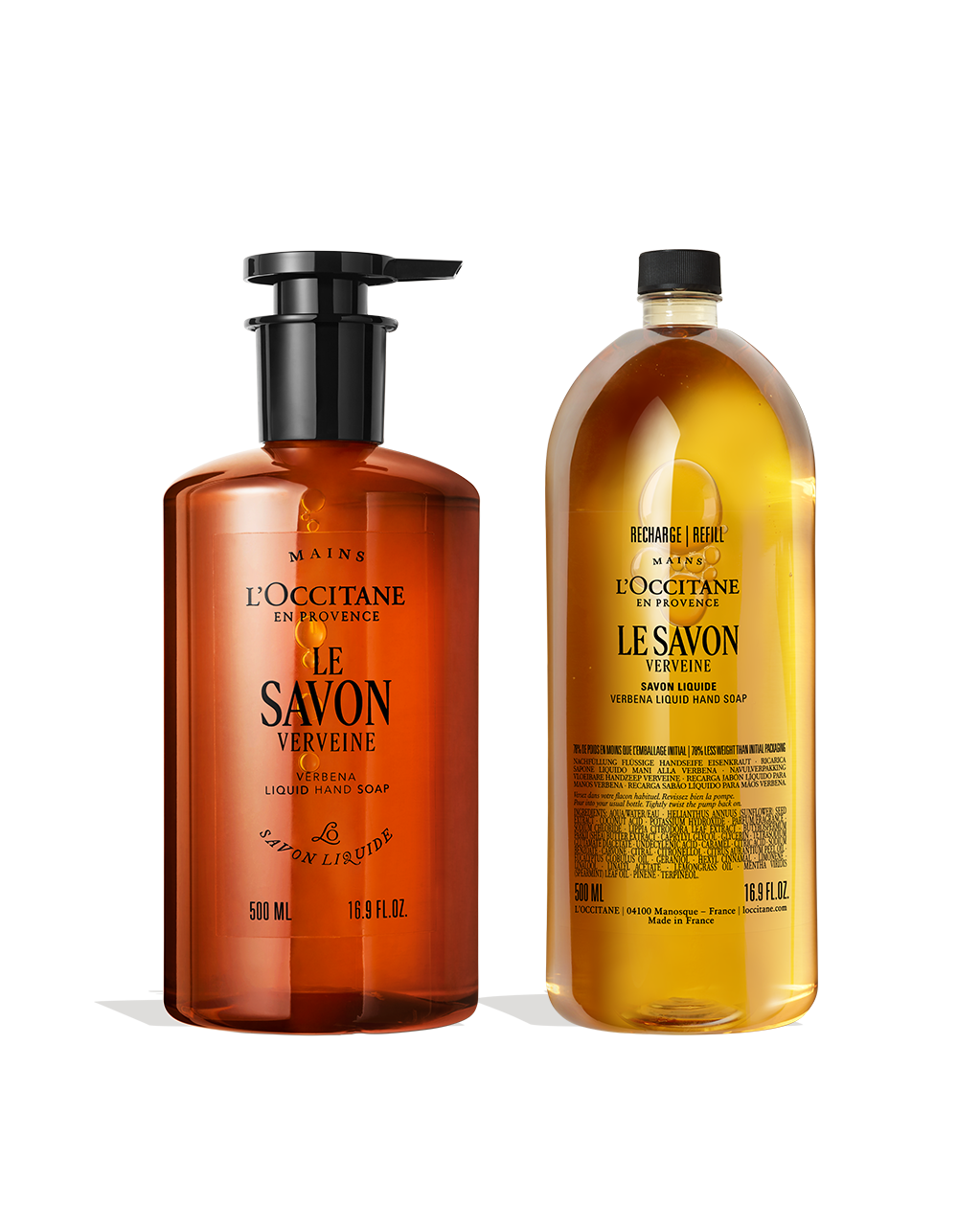 Le Savon Verbena Liquid Hand Soap + Refill