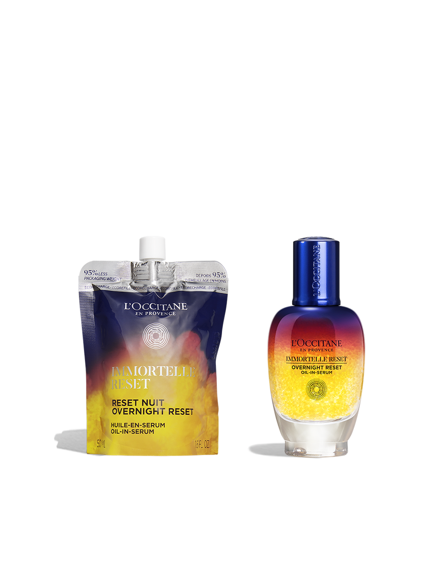 image 1/9 de Duo recharges S&eacute;rum-en-huile Overnight Reset Immortelle, , CARECT
