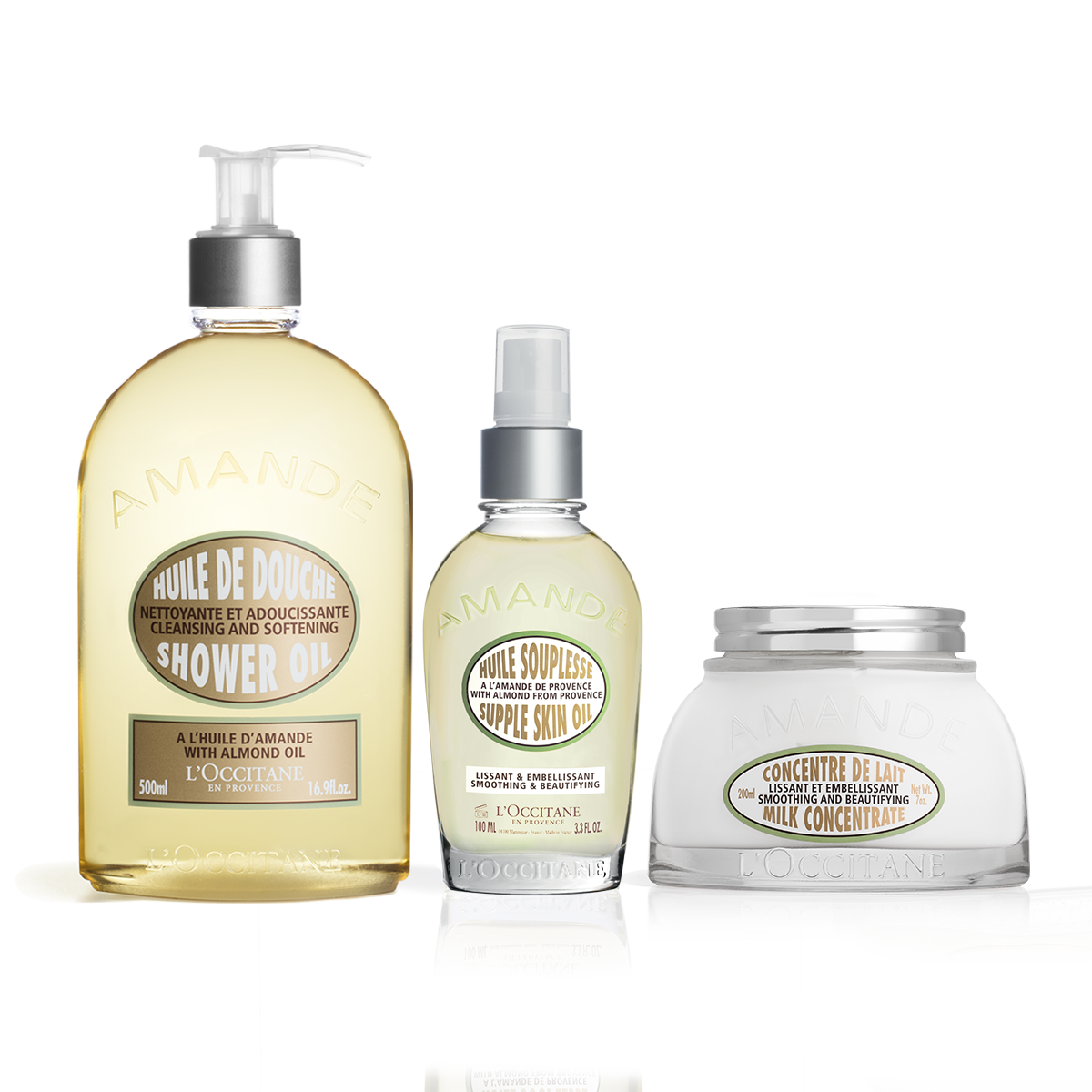 L'Occitane Almond Body Care Trio - Luxurious Sensory Indulgence