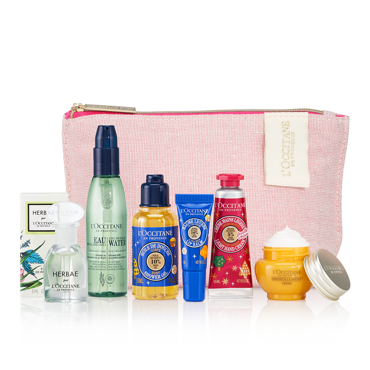 L'OCCITANE スキンケア巾着2枚ポーチ4枚セット NAOCVKI002219.png