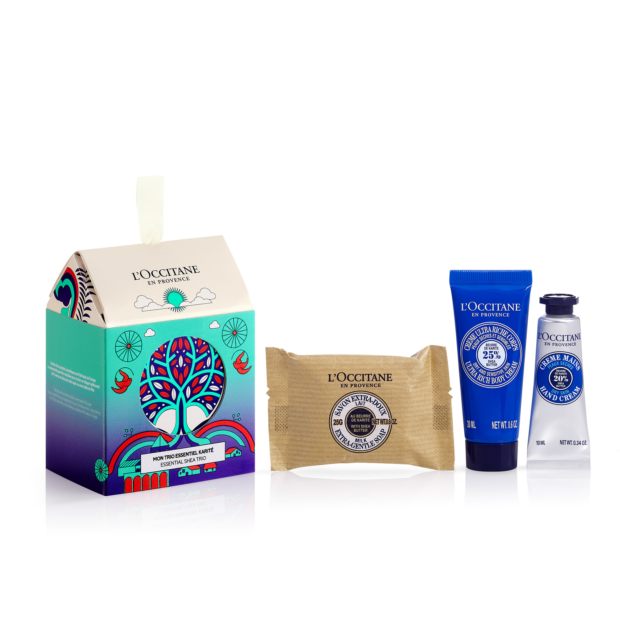 L'OCCITANE Shea Holiday Ornament Gift Set for Comforted