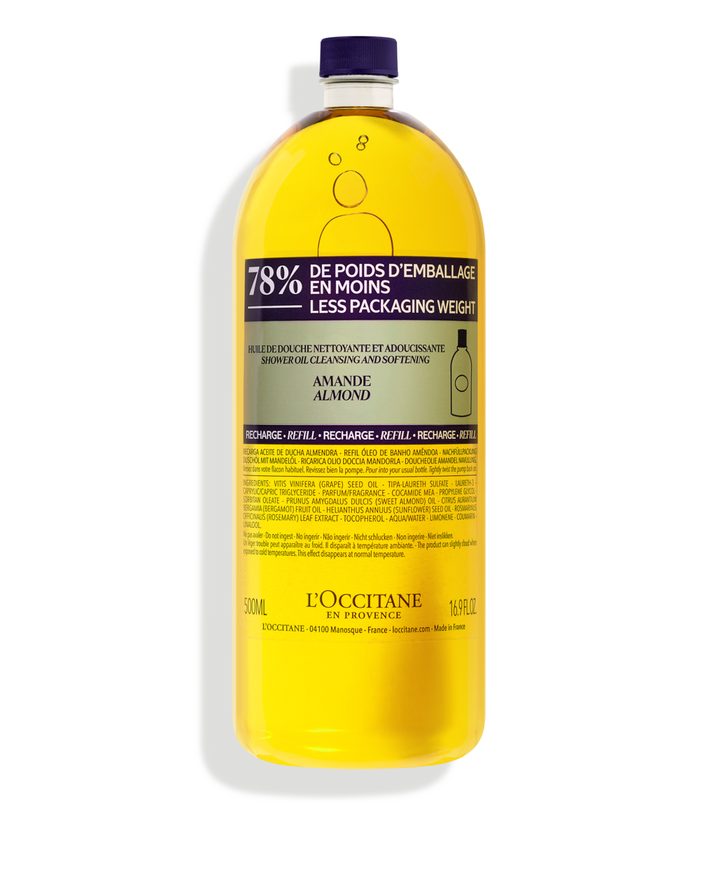Huile De Douche L'Occitane Amande - 250ml - Parfum Amande - Neuf