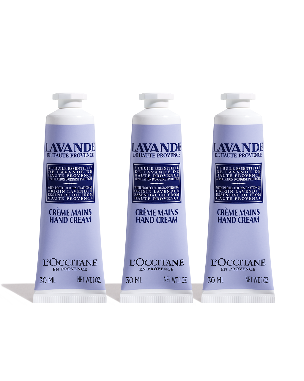 Trio de cremes mains Lavande