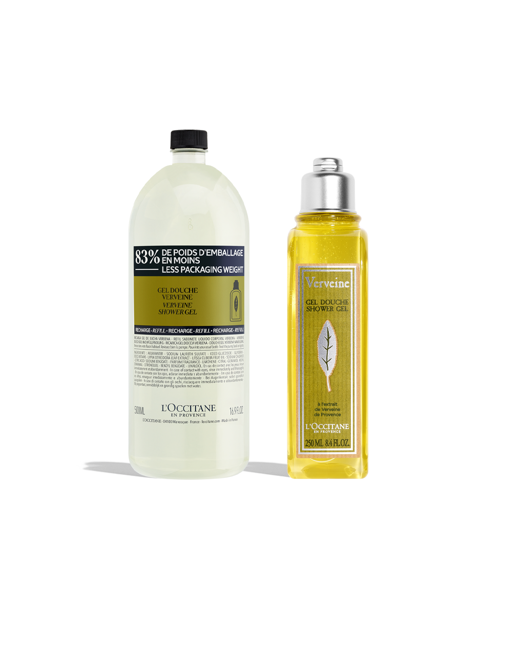 L'Occitane Verveine Shower Gel 500mL×2 Verbena Shower Gel Duo | L'Occitane en Provence